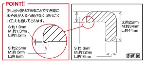 コーナーガード断面図